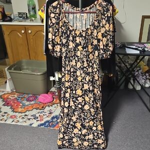 Floral Print Maxi Dress